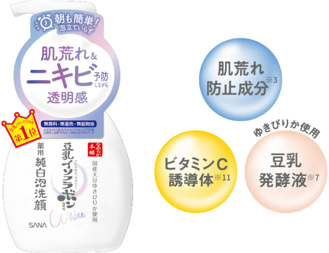 サナ なめらか本舗　薬用泡洗顔